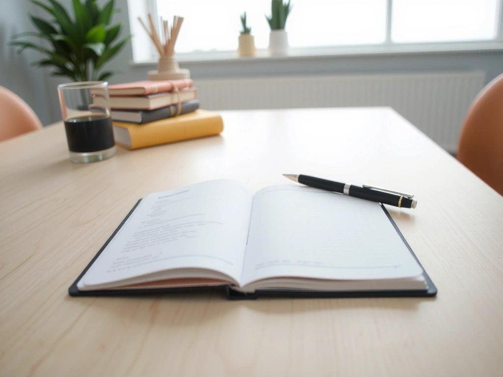 Documents contractuels sur un bureau